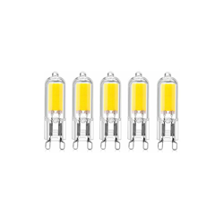 Lampadine LED COB G9 Bianco Freddo 6000K, Lampadine Alogene G9 10W-20W LED, 200 Lumen, per Lampadario, Lampada da Tavolo, Applique ecc. (Non en oferta