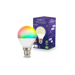 HOME_BULBBY-R - Lampada LED connessa E27, lampadina Alexa e Google Color 5 Watts 16, 16 milioni di colori - Logicom precio