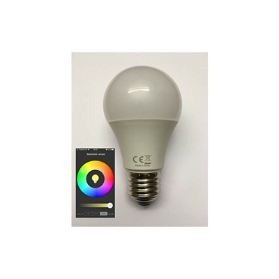 Lampadina LED Smart Bluetooth dimmerabile E27 regolabile tramite telefono cellulare, 470 Lumen, RGB e bianco caldo anche tramite musica