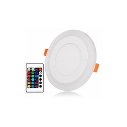 6 + 3 W Pannello LED da incasso ultra sottile rotondo nascosto RGB a LED a pannello, multi-modalitÃ , angolo di illuminazione 120Â°, luce interna a en oferta