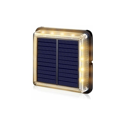 BILLION DUO - Luci solari da terrazza, resistenti ai graffi, per esterni, a energia solare, IP68, impermeabili, a LED, ad energia solare, per