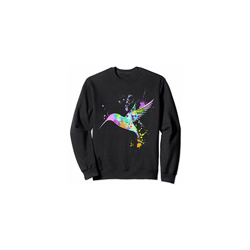 Hummingbird Colorful Art Bird Lovers Gift Wildlife Nature Felpa características