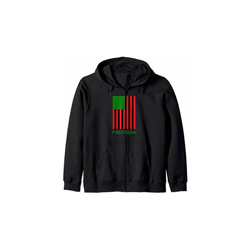 Black Freedom UNIA Flag Pan African American Flag Juneteenth Felpa con Cappuccio precio