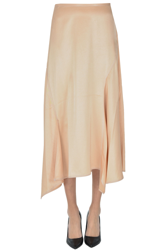 Satin midi skirt en oferta