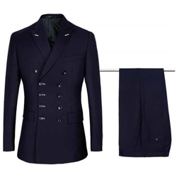 Vestito Da Cerimonia Nuziale Del Petto Del Vestito Di Nuova Moda Da Uomo Slim Fit [ blu Navy / M] precio