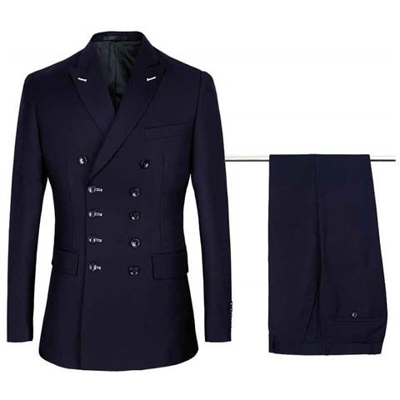 Vestito Da Cerimonia Nuziale Del Petto Del Vestito Di Nuova Moda Da Uomo Slim Fit [ blu Navy / M]