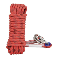 Corda da arrampicata intrecciata Corda in corda intrecciata Corda 14mm Corda da arrampicata rossa (20 metri Corda arrampicata en oferta