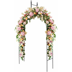 Arco Rampicanti per Fiori in Metallo, Arco Sostegno per Piante, Decorazione per Matrimonio, Festa,140 x 38 x 225 cm características