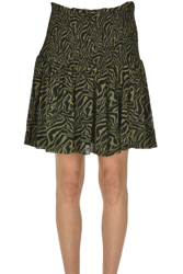 Animal print mini skirt en oferta