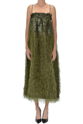 Fringed jacquard fabric dress precio