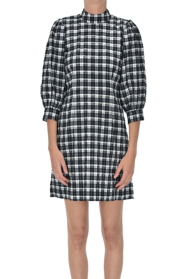 Checked print dress