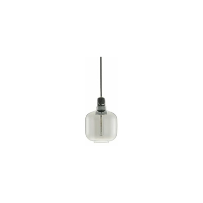 Amp - Lampada a sospensione, misura piccola, altezza 17 cm, colore: Nero fumo - Normann Copenhagen