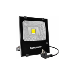 faretto da esterno a LED, 50 W, 6500 K, 4000 lm, super luminoso, illuminazione faretto IP66, impermeabile, con cavo di alimentazione e spina, luce características