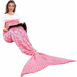 Coperta a coda di sirena, coperta calda per tutte le stagioni, divano letto, piumone, soggiorno, sacco a pelo per bambini e adulti, squama di pesce, características