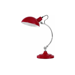 PREM-2501669 Lampada da Tavolo, Cromo, Rosso - Premier en oferta