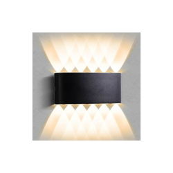 Lampada da parete a LED, 12 W, moderna, impermeabile, in alluminio, luce bianca calda 3000 K, per soggiorno, camera da letto, bagno, corridoio, precio