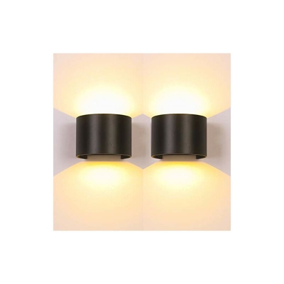 BELLALICHT Lampada da parete a LED per interni ed esterni, luce bianca calda, set da 2 pezzi, con angolo di irradiazione regolabile, 12 W, IP65,