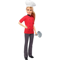 Bambola Barbie Chef con Abito in Tessuto e Accessorio Padella Giocattolo Bambini características