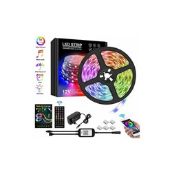 Striscia LED impermeabile con controllo app per smartphone, striscia LED che cambia colore, 5 m, RGB flessibile, con controller Bluetooth, precio