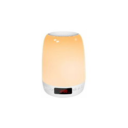 Lampada da comodino 6 in 1 touch dimmerabile con altoparlante Bluetooth, radio FM, sveglia digitale, lettore MP3, luce notturna antizanzare, 7 luci en oferta