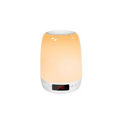 Lampada da comodino 6 in 1 touch dimmerabile con altoparlante Bluetooth, radio FM, sveglia digitale, lettore MP3, luce notturna antizanzare, 7 luci