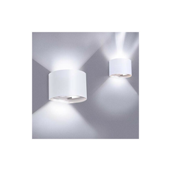 Lampada da parete a LED per interni ed esterni, set da 2 pezzi, con angolo di illuminazione regolabile, Up Down 12 W, IP65, impermeabile, per bagno, en oferta