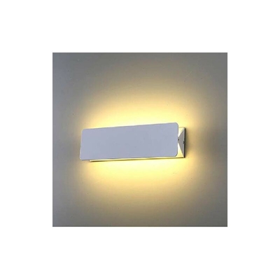 XIAJIA -18 W LED Applique da parete interna, lampada da specchio, moderna applique da parete, lunghezza 46 cm, AC85-265 V, bianco caldo (cambiando la