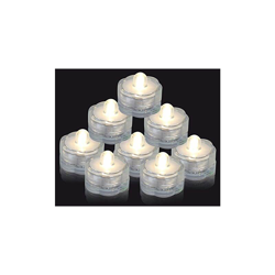 12 pz batteria molti colori mini fiore impermeabile LED candele Underwater Lights per i vasi centrotavola decorazione della festa nuziale (Bianco características