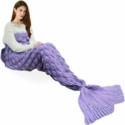 Coperta a coda di sirena, coperta calda per tutte le stagioni, divano letto, piumone, soggiorno, sacco a pelo per bambini e adulti, squama di pesce, en oferta