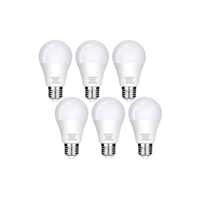 Lampadina LED E27, 12 W (sostituisce 85 W), luce bianca fredda 6500 K, AC85-265 V, 1080 lm, angolo di diffusione 220°, confezione da 6 [classe