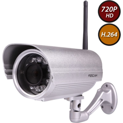 FI9804W 1 Megapixel HD H.264 Wireless Waterproof con Filtro IR-Cut - 15 Metri e Lente da 2.8mm (70° Gradi) - Argento - Foscam características