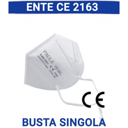 [ENTE CE2163] Mascherina FFP3 ® certificata CE 2163 EN149:2001+A1:2009 FFP3 NR uso DPI Oltre 10.000 pezzi - Bianco - Paula Berg precio