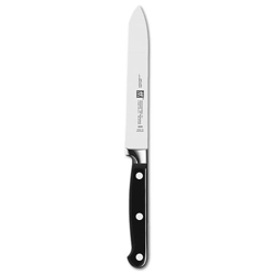 Coltello per Pomodoro in Acciaio Lunghezza 13 cm Colore Nero e Argento - Linea Professional S en oferta