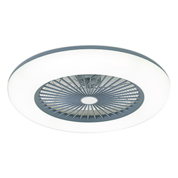 Ventilatore da soffitto 110V-120V con illuminazione Luci LED dimmerabili APP Controllo del telefono cellulare Connessione BT con telecomando per en oferta