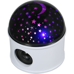 LED Ball Light Projector Light BT Music Speaker Player Rotazione a 360 ¡ã Proiettore per camera da letto Lampada da festa DJ Luce notturna per en oferta