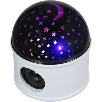 LED Ball Light Projector Light BT Music Speaker Player Rotazione a 360 ¡ã Proiettore per camera da letto Lampada da festa DJ Luce notturna per