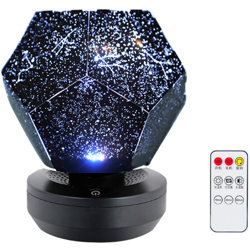 Asupermall - Proiettore romantico Led Light Dreamlike Stars Lampada da proiezione Camera da letto Home Decor,Ricaricabile + Girevole + Telecomando en oferta