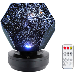 Asupermall - Proiettore romantico Led Light Dreamlike Stars Lampada da proiezione Camera da letto Home Decor,Ricaricabile + Girevole + Telecomando + en oferta