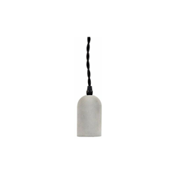 Concrete Pendant Lamp Cone, Grigio - Kikkerland características