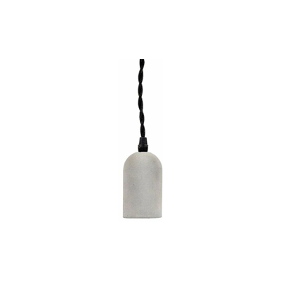 Concrete Pendant Lamp Cone, Grigio - Kikkerland