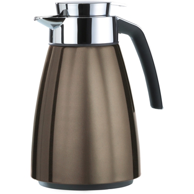 513812 thermos e recipiente isotermico 1 L Cioccolato, Metallico, Caraffa termica