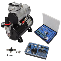 Set Compressore Aerografo Con 2 Pistole en oferta