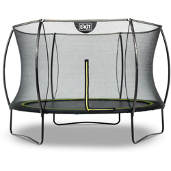 Exit - SOLO TRAMPOLINO Tappeto elastico da giardino rotondo 305cm con rete di sicurezza con pali curvi - nero. Sicurezza ottimale e qualità características