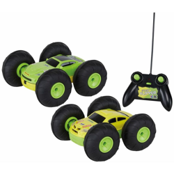 Macchina con Telecomando RC Stunt Flipper - Multicolore - Happy People en oferta