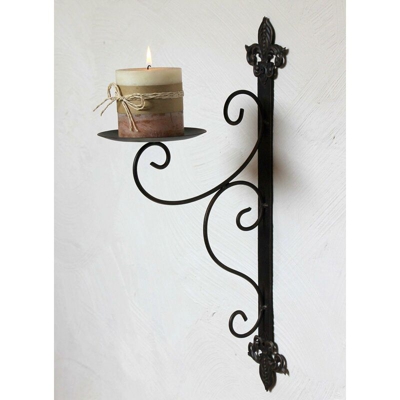 Dandibo - Porta Candele a Parete 12111 Porta Candele in Metallo 47cm Luci-Candele