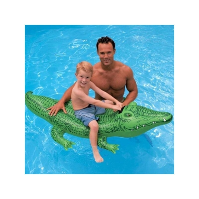 Coccodrillo Cavalcabile Gioco Gonfiabile Per Bambini 168 X 86 Cm Mare Piscina