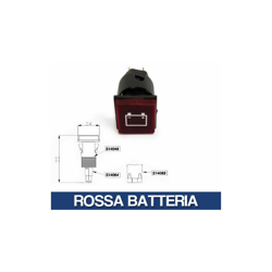 Ama - Spia Universale Luce Luminosa Ricambio Veicoli Mezzi Agricoli Trattore 29242V Rossa Batteria (29243) en oferta