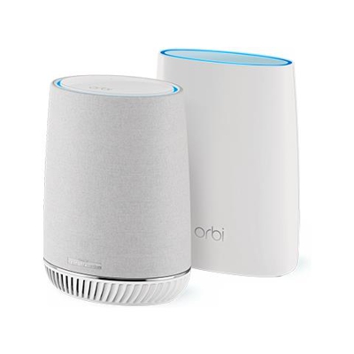 Kit Sistema Wi-Fi Orbi con Altoparlante Intelligente Orbi Voice RBK50V Tri-band (2.4 GHz / 5 GHz) Colore Bianco