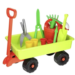 Lgvshopping - Carriola Gioco Bambini con Manico Direzionale Con Utensili da Giardinaggio 1+ en oferta