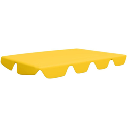 Baldacchino per Dondolo Giardino 270 g/m² Giallo 192x147 cm - Giallo - Vidaxl en oferta